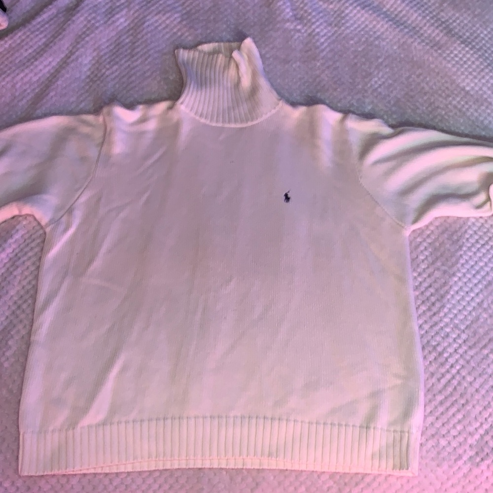 Polo Knit Cardigan Men’s Sweater 100% Cotton